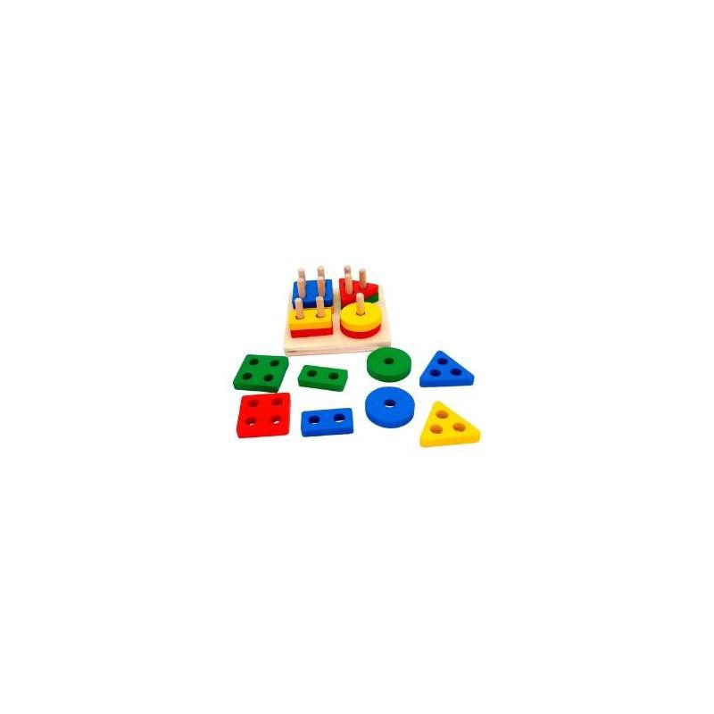 JUGUETE DE ENCAJE CON DIFICULTAD DIDACTICO MONTESSORI - 2