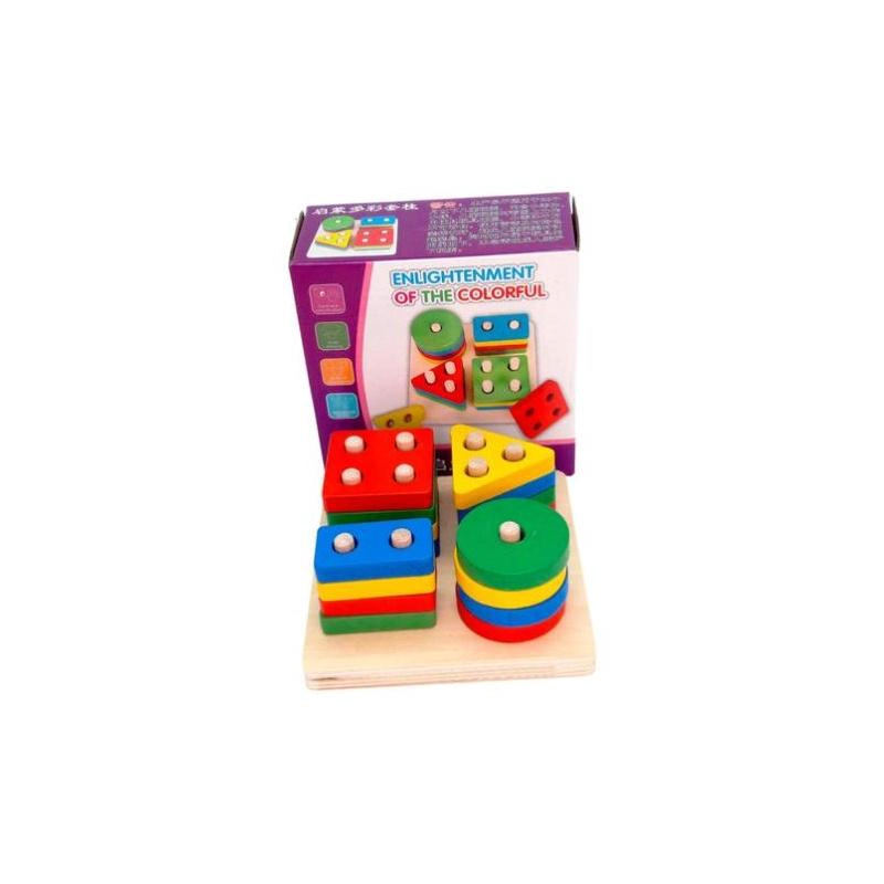 JUGUETE DE ENCAJE CON DIFICULTAD DIDACTICO MONTESSORI - 3