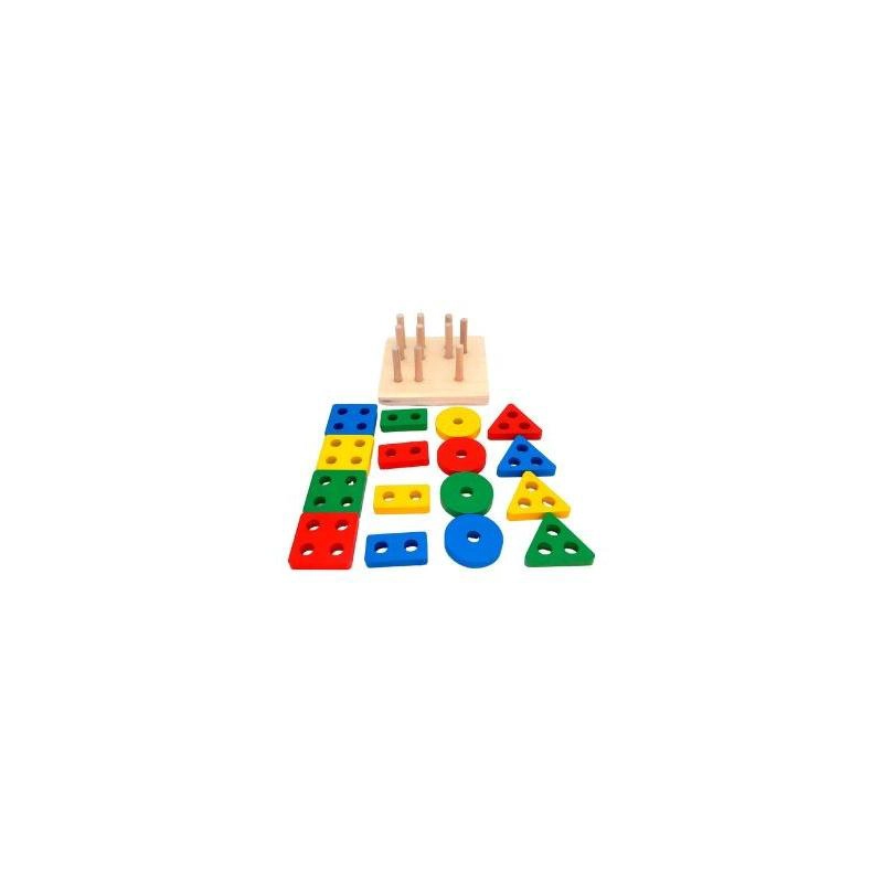 JUGUETE DE ENCAJE CON DIFICULTAD DIDACTICO MONTESSORI - 4