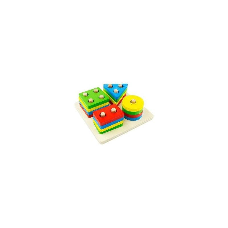 JUGUETE DE ENCAJE CON DIFICULTAD DIDACTICO MONTESSORI - 5