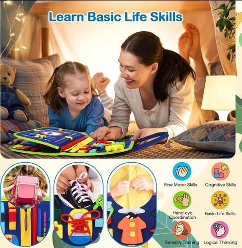 LIBRO SENSORIAL EDUCATIVO E INTERACTIVO NIÑOS - 5