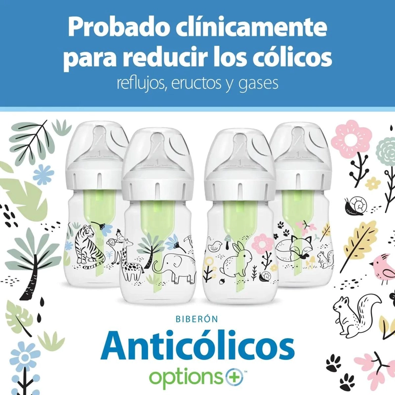 MAMADERA BOCA ANCHA 150ML DR. BROWN'S CON DISEÑOS ANIMALES - 4