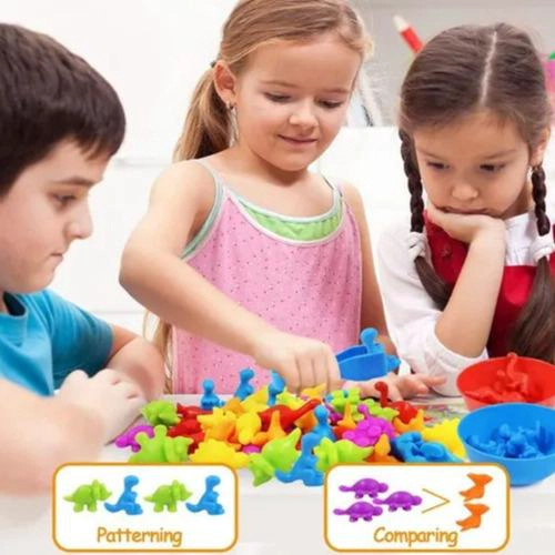 JUEGO DIDACTICO EDUCATIVO CLASIFICADOR MONTESSORI DINOSAURIO - 4