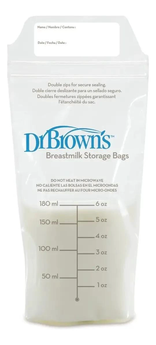 BOLSAS DE LECHE MATERNA DR. BROWN'S 180ML - 25UN - 1