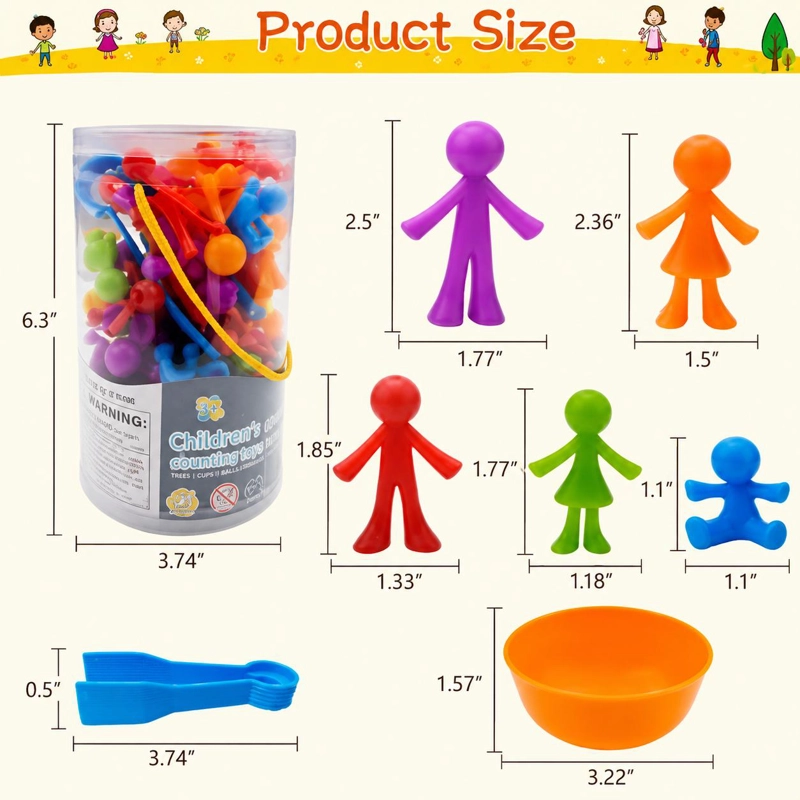 JUEGO DIDACTICO EDUCATIVO CLASIFICADOR MONTESSORI FAMILIA - 7