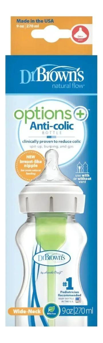 MAMADERA BOCA ANCHA DR. BROWNS OPTIONS+ 270 ML - 3