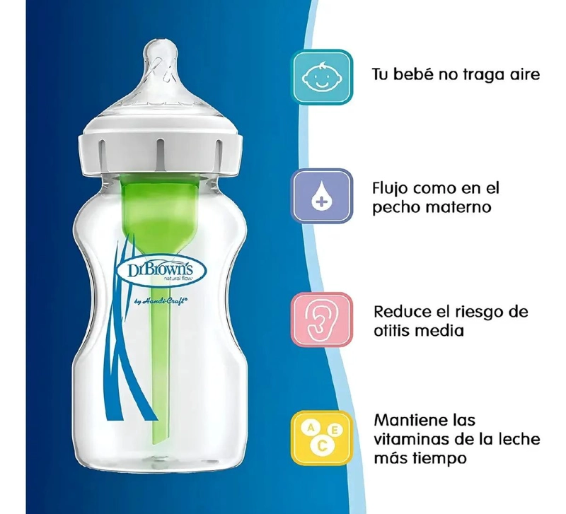 MAMADERA BOCA ANCHA DR. BROWNS OPTIONS+ 270 ML - 4