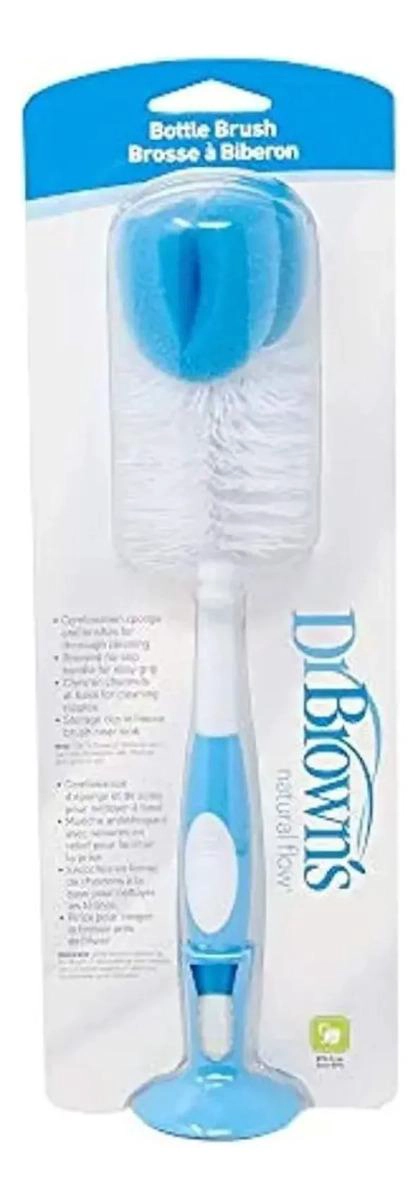 CEPILLO PARA BIBERON DR BROWN'S AZUL LIBRE BPA CERDAS NAILON - 1