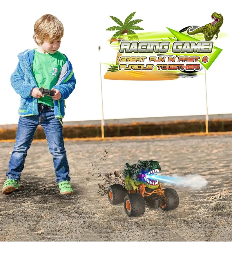 DINOSAURIO AUTO CONTROL REMOTO RECARGABLE CARRO JUGUETE NIÑO - 5