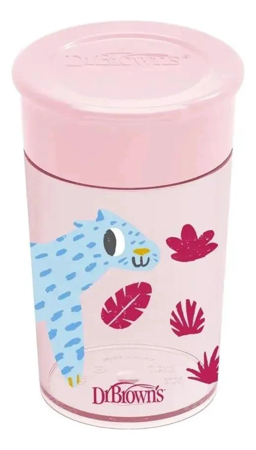 VASO BEBE ANTIDERRAME 360° 300ML SILICONA 9M+ DR BROWN'S - 2