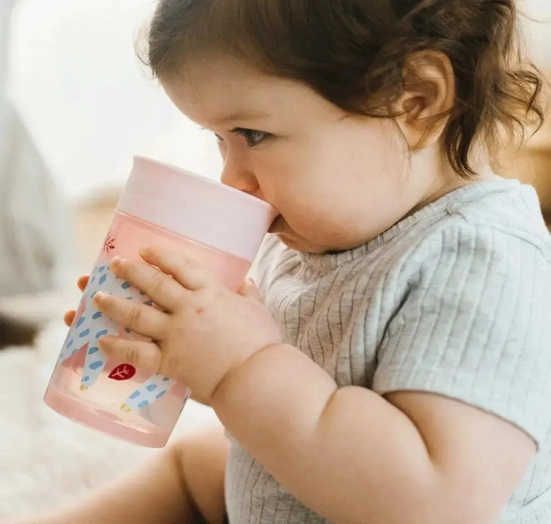 VASO BEBE ANTIDERRAME 360° 300ML SILICONA 9M+ DR BROWN'S - 5