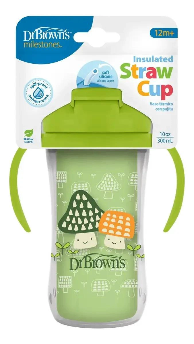 VASO TERMICO CON BOMBILLA 12M+ DR. BROWN'S 300 ML - 2