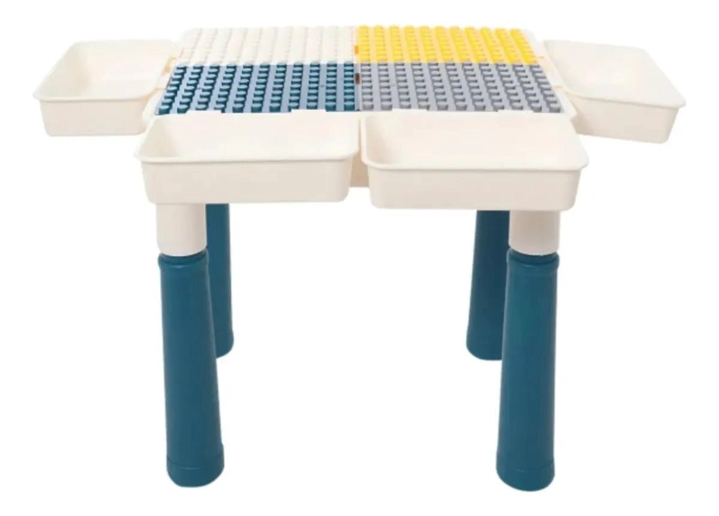 MESA Y SILLA INFANTIL CON BLOQUES DE CONSTRUCCION JUEGO NIÑO - 6