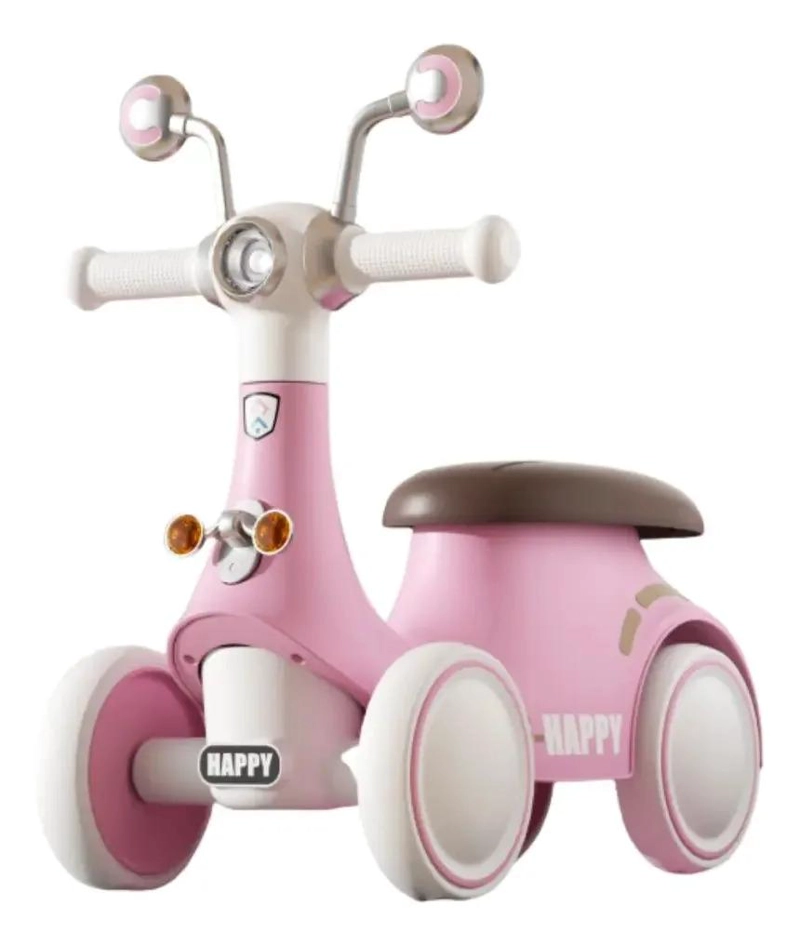 CORREPASILLOS AUTO ANDADOR ROSA CON LUCES Y MUSICA CARACOL - 1