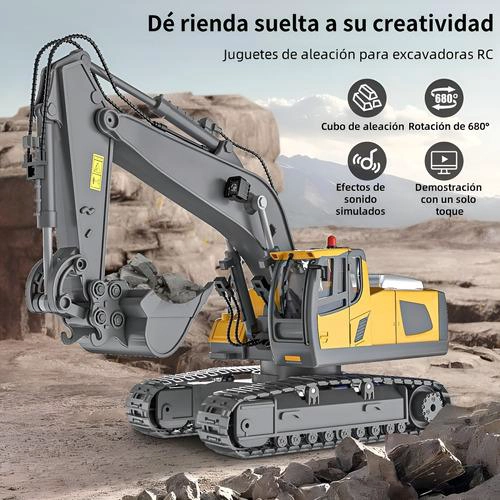 JUGUETE CONSTRUCCION AUTO CONTROL REMOTO EXCAVADORA - 2