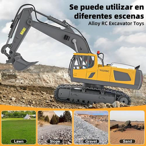 JUGUETE CONSTRUCCION AUTO CONTROL REMOTO EXCAVADORA - 4
