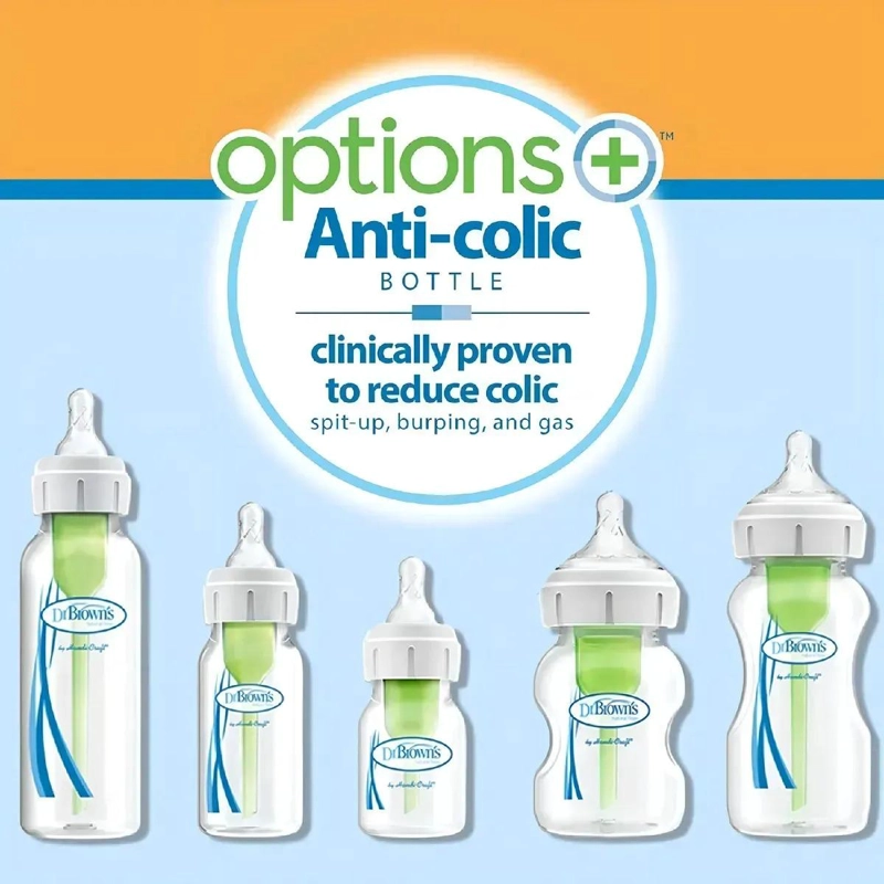 MAMADERA DR BROWN'S BOCA ANCHA OPTIONS+ 150ML ANTICOLICOS - 8