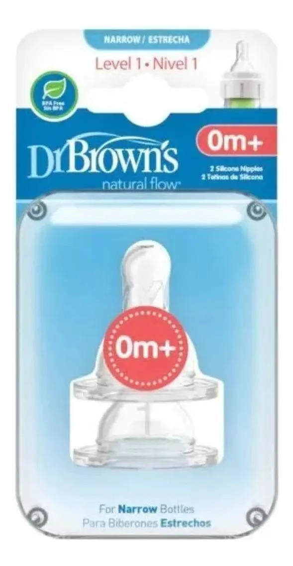 PACK 2 TETINAS MAMADERA ESTANDAR DR. BROWN´S OPTIONS 0M+ - 5
