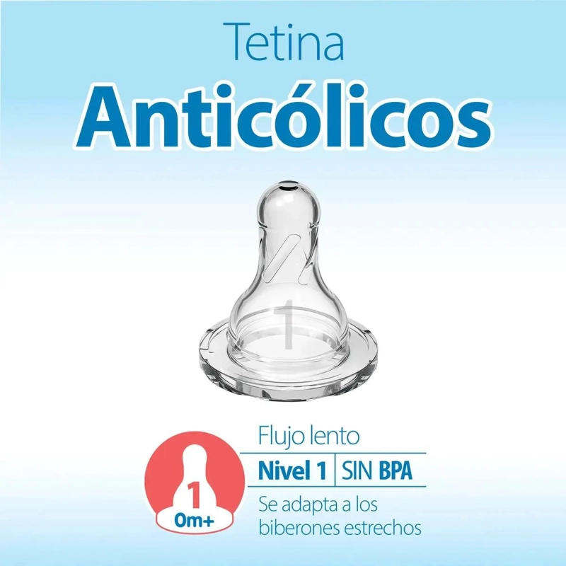 PACK 2 TETINAS MAMADERA ESTANDAR DR. BROWN´S OPTIONS 0M+ - 7