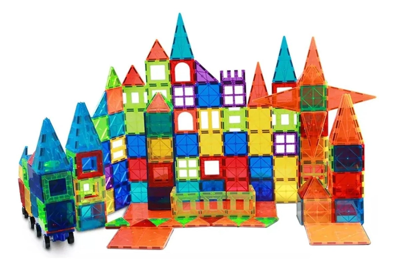 JUEGO DE BLOQUES DE CONSTRUCCION MAGNE TICOS 3D 60 PIEZAS - 4