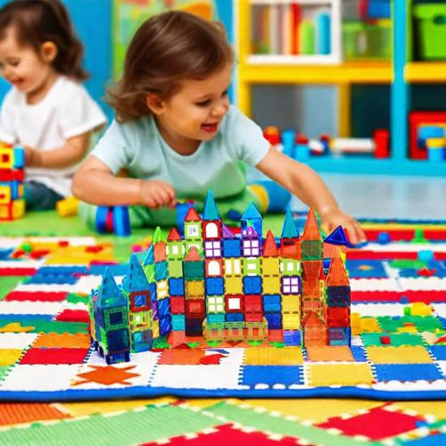 JUEGO BLOQUES IMAN CONSTRUCCION 100 PIEZAS - 3