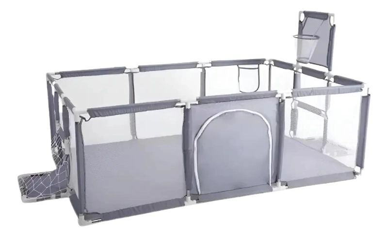 CORRAL SEGURIDAD BEBES CON ARO Y PORTERIA 180CM + PELOTAS - 2