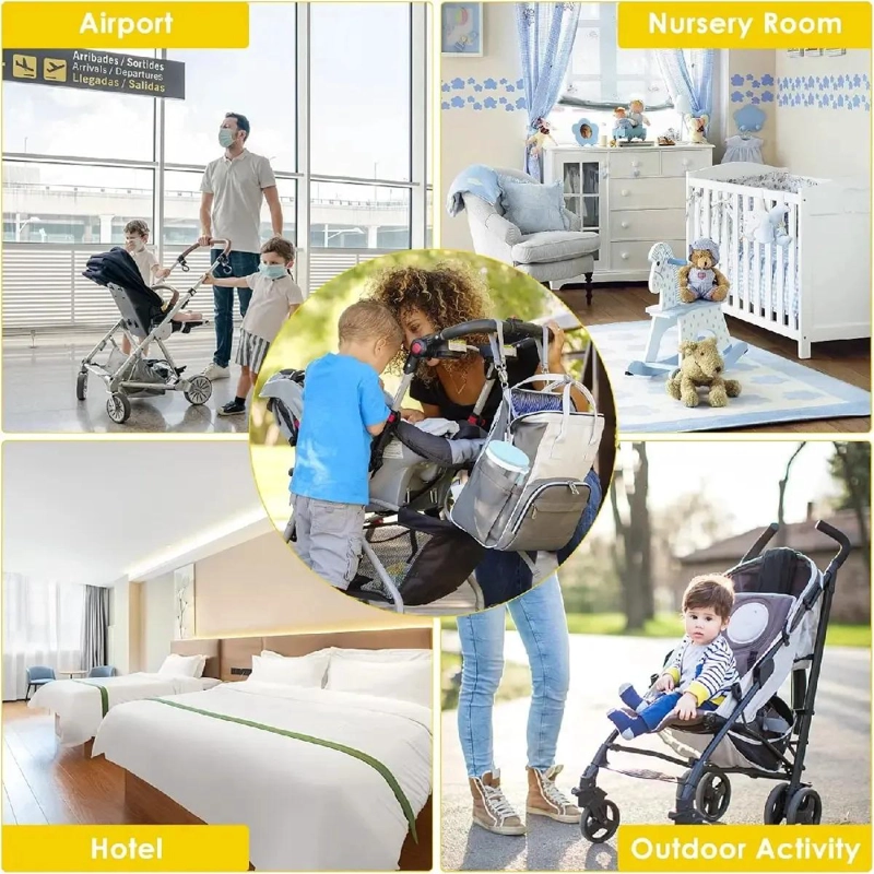 SET DE LIMPIEZA CELESTE PORTATIL PARA MAMADERAS BIBERONES - 2