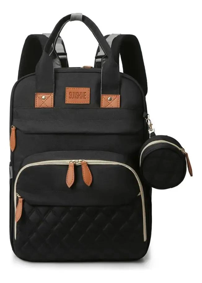 MOCHILA MATERNAL 3 EN 1, CUNA PLEGABLE PORTATIL MUDADOR BEBE - 1