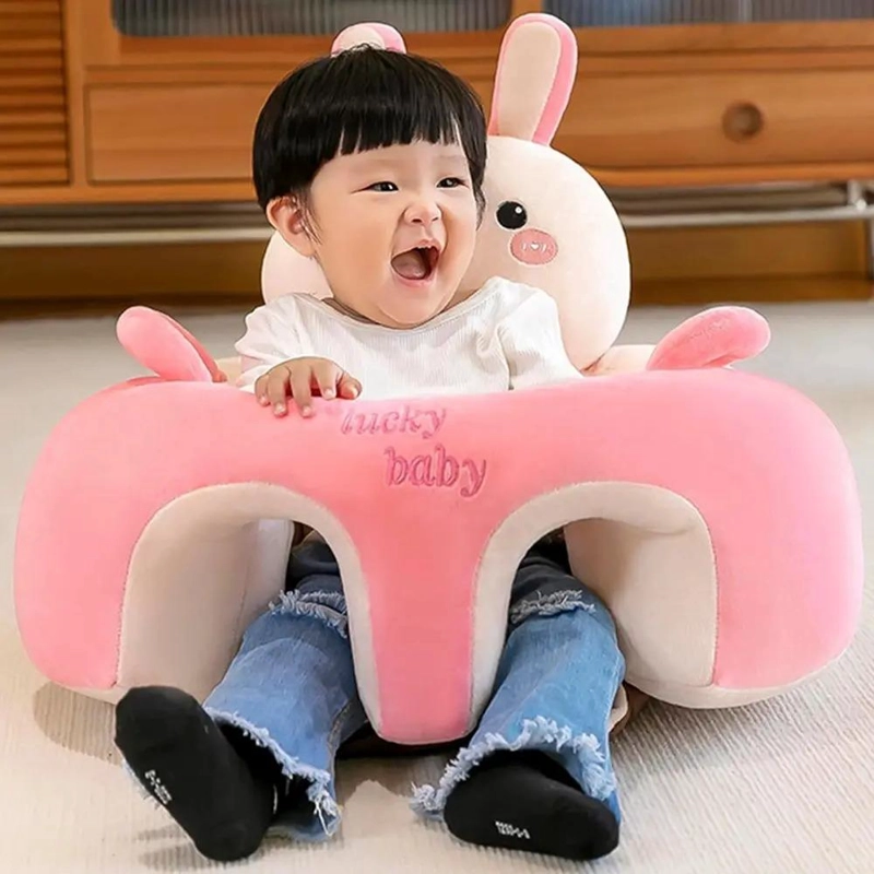 COJIN ASIENTO DE SEGURIDAD Y APOYO PARA BEBE DISEÑO CONEJO - 6