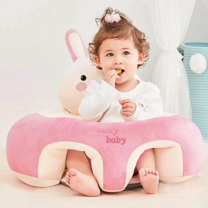 COJIN ASIENTO DE SEGURIDAD Y APOYO PARA BEBE DISEÑO CONEJO - 7