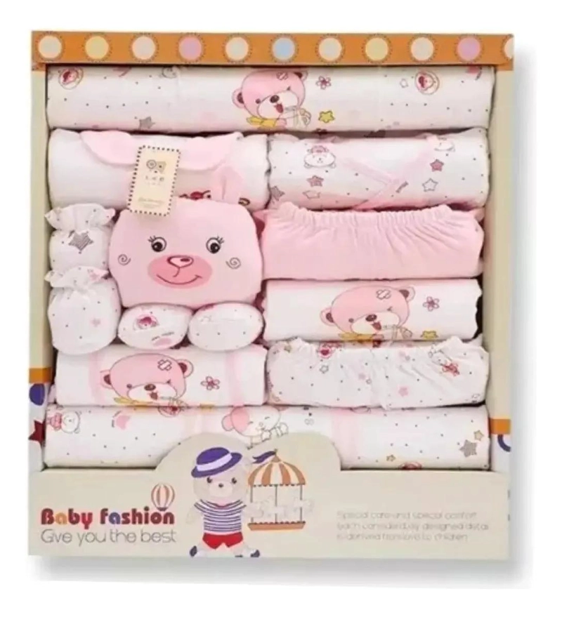 AJUAR ROPA ROSA BEBE RECIEN NACIDO BABY SHOWER - 1