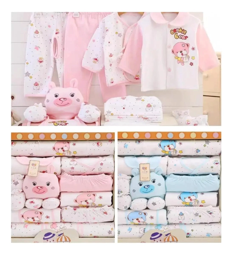 AJUAR ROPA ROSA BEBE RECIEN NACIDO BABY SHOWER - 2