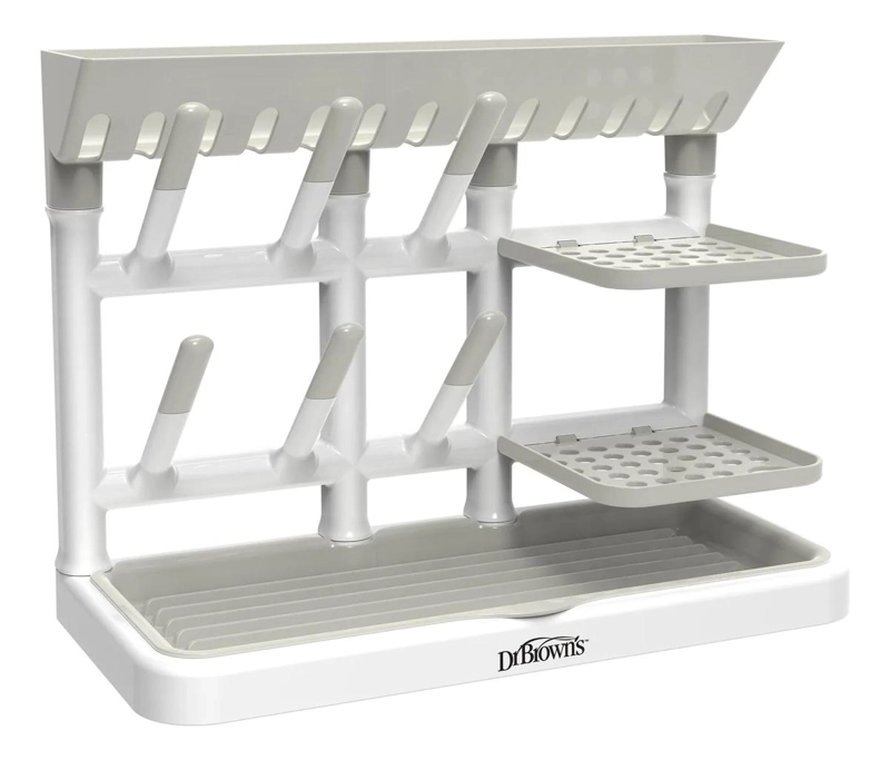 ESCURRIDOR RACK UNIVERSAL PARA MAMADERAS DR. BROWN'S GRIS - 2