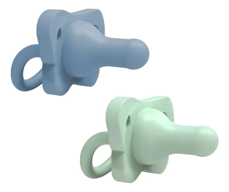 CHUPON SILICONA DR BROWN'S HAPPYPACI 0-6 MESES AZUL VERDE AZUL/VERDE 0-6 MESES - 1