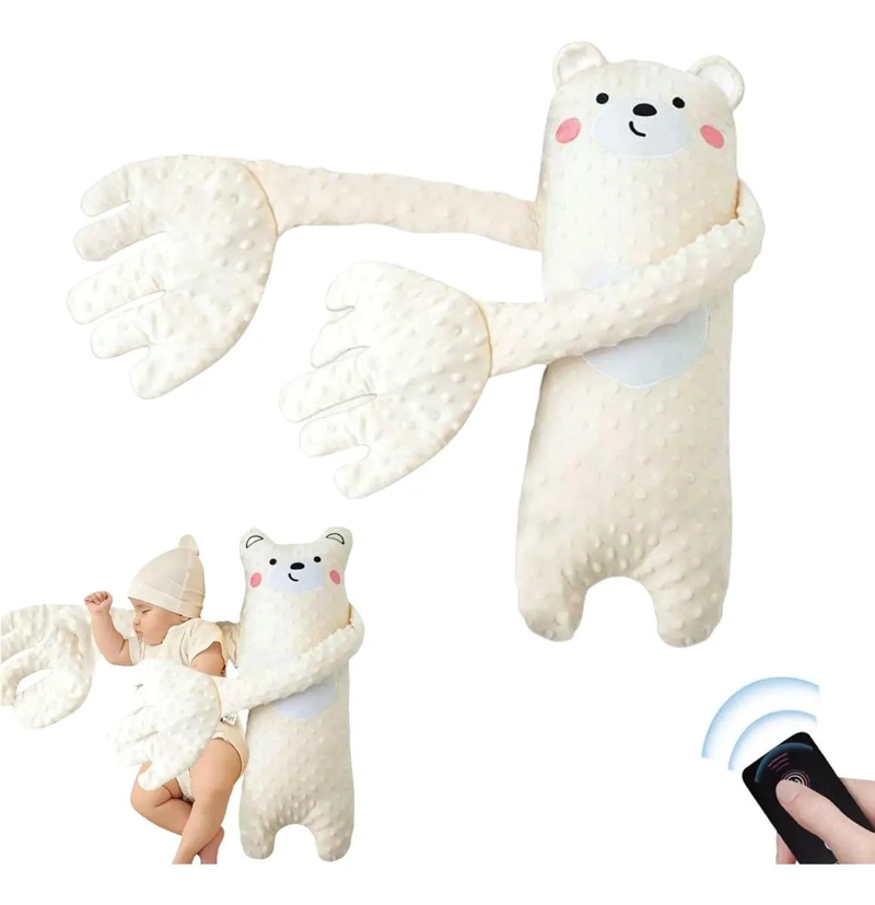 PELUCHE PALMADAS MUSICAL CREMA  GRANDE PARA BEBE - 1