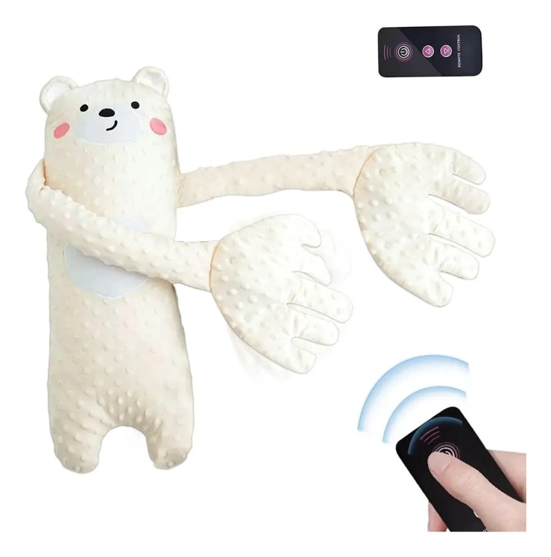 PELUCHE PALMADAS MUSICAL CREMA  GRANDE PARA BEBE - 4