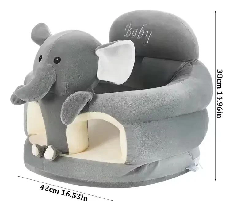 COJIN DE APOYO ELEFANTE ASIENTO, APRENDIZAJE BEBE FELPA - 2