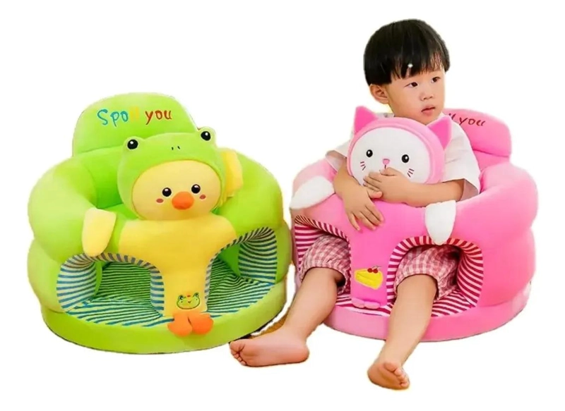 COJIN APOYO BEBE , ASIENTO DE APRENDIZAJE SOFA, VERDE - 2