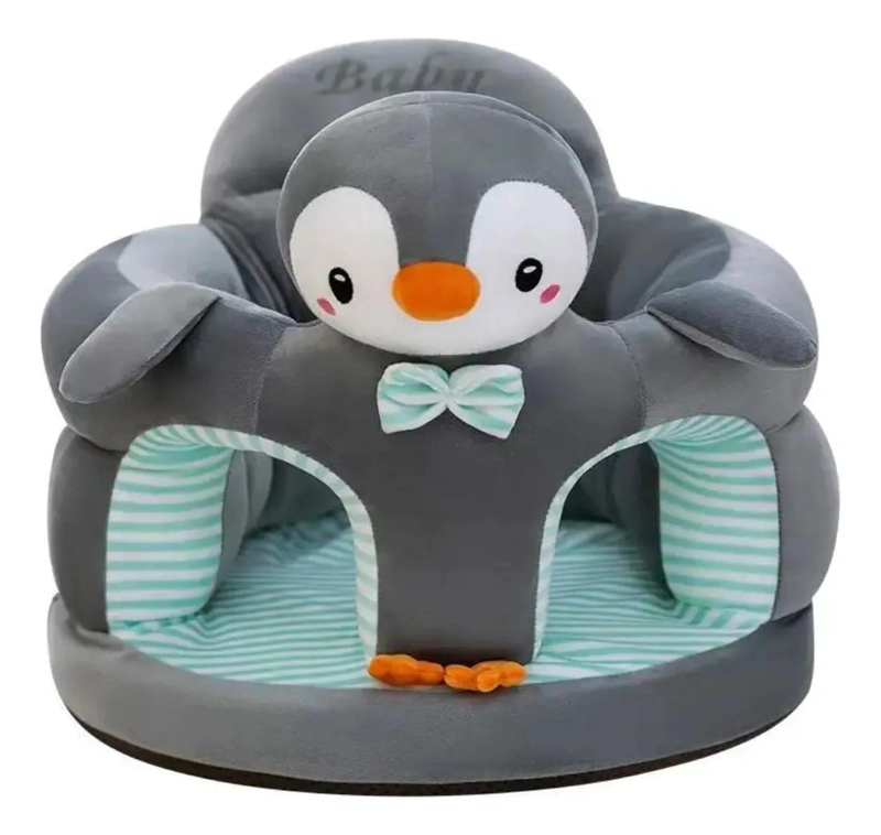 COJIN APOYO BEBE , ASIENTO DE APRENDIZAJE SOFA, GRIS - 1