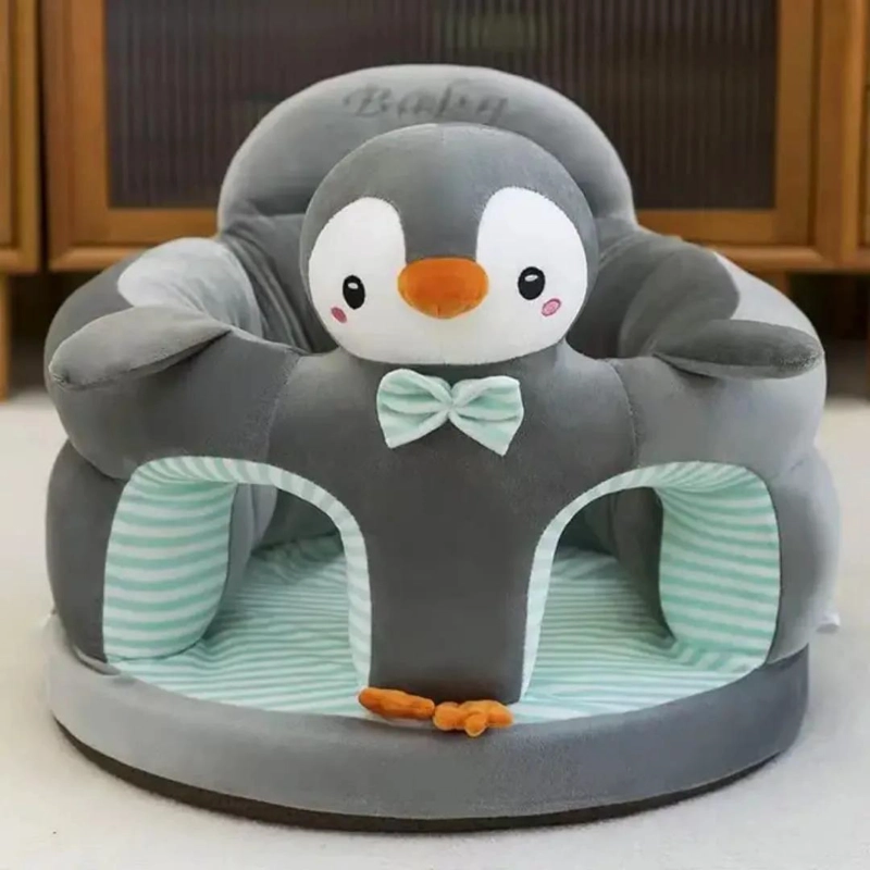 COJIN APOYO BEBE , ASIENTO DE APRENDIZAJE SOFA, GRIS - 2