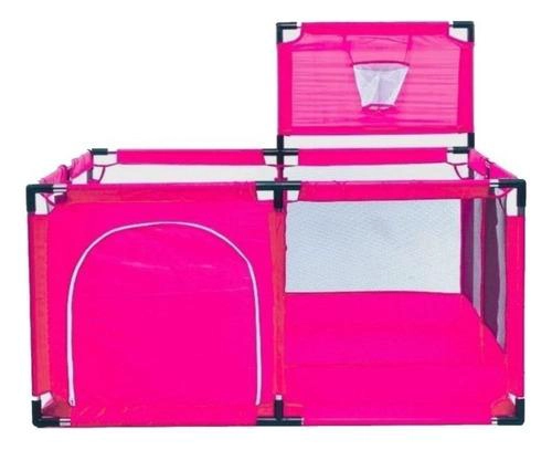 CORRAL SEGURIDAD BEBES CON ARO DE BASKET 128CM ROSADO - 2