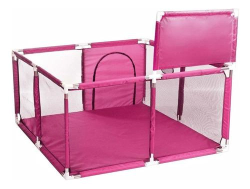 CORRAL SEGURIDAD BEBES CON ARO DE BASKET 128CM ROSADO - 3