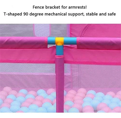 CORRAL SEGURIDAD BEBES CON ARO DE BASKET 128CM ROSADO - 8