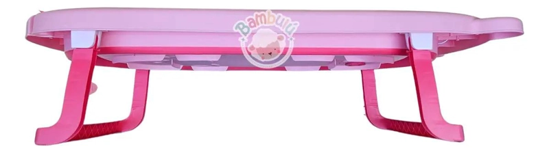 BAÑERA PLEGABLE ROSA CON TERMOMETRO Y ACCESORIOS TUTOS BEBE - 2
