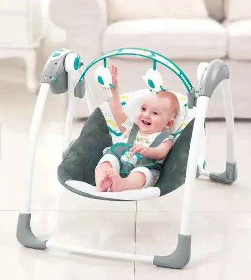 SILLA MECEDORA PARA BEBE S CON ASIENTO RECLINABLE PORTATIL - 5