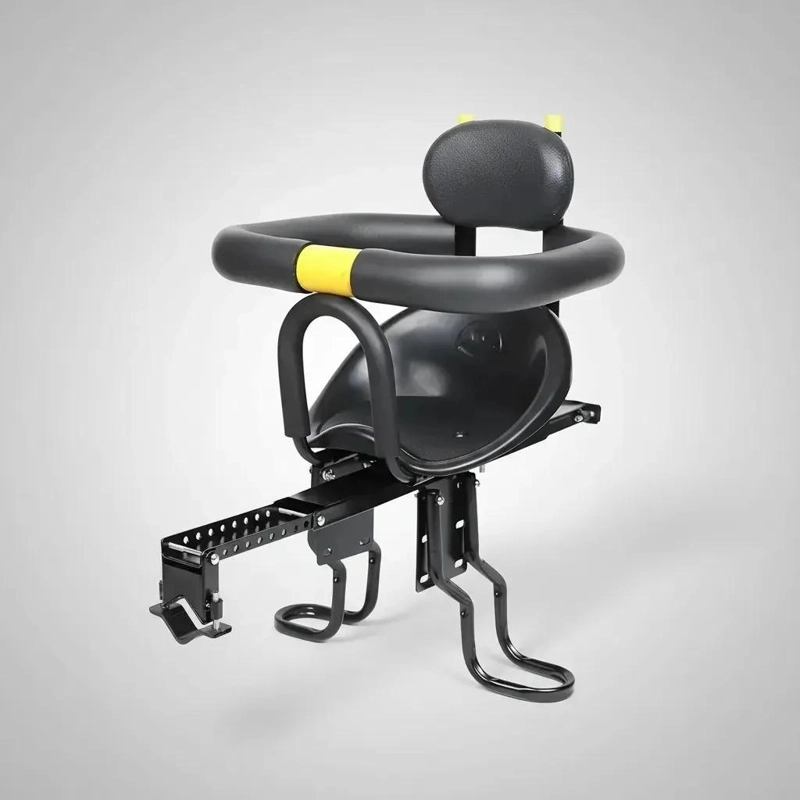 SILLA FRONTAL DE BICICLETA PARA NIÑOS Y BEBES - 30KG NEGRO - 7