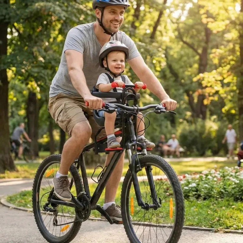 SILLA FRONTAL UNIVERSAL DELANTERA PARA BICICLETA NIÑOS BEBES - 4