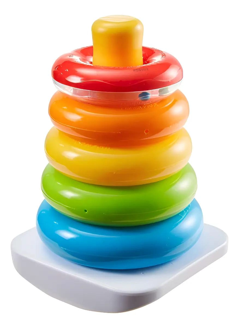JUGUETE PARA BEBES TORRE APILABLE AROS DIDACTICO SENSORIAL - 1