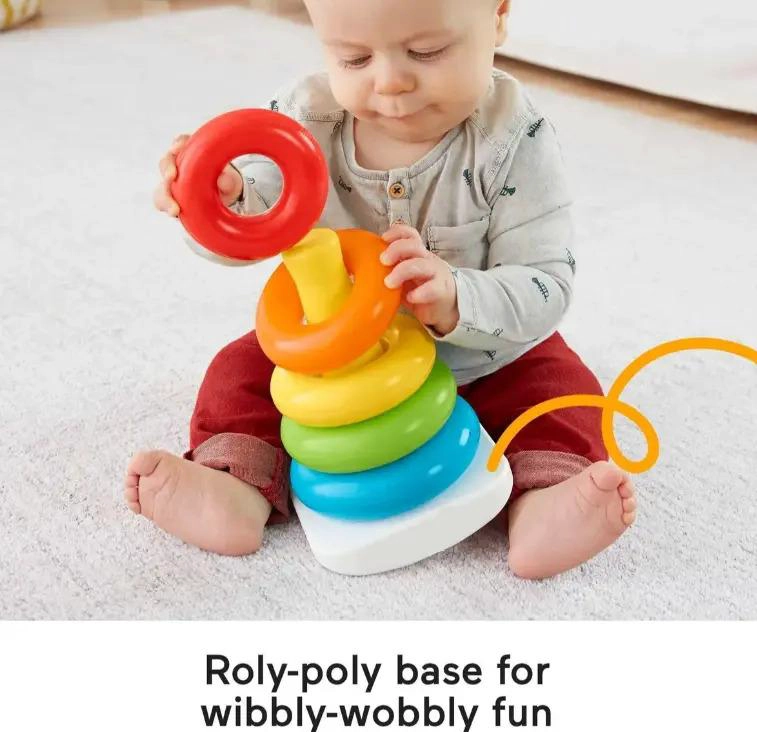 JUGUETE PARA BEBES TORRE APILABLE AROS DIDACTICO SENSORIAL - 3