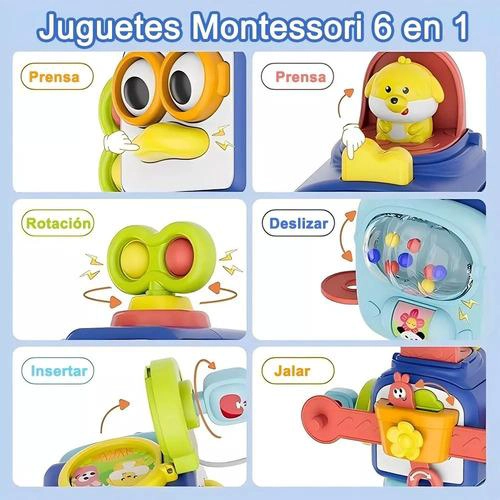 JUGUETE MONTESSORI CUBO DE ACTIVIDADES 6 EN 1 PARA BEBE - 3